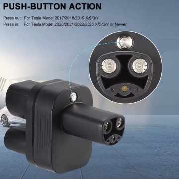 Адаптер-перехідник Beret для заряджання електромобілів CCS2 + Type 2 – Tesla (AC+DC) Адаптер-перехідник Beret для заряджання електромобілів CCS2 + Type 2 – Tesla (AC+DC), для автомобілів Tesla (стандарта NACS, J3400) Tesla Model 3, Tesla Model S, Tesla Model X, Tesla Model Y, для заряджання від зарядних станцій стандарта CCS2 (швидке заряджання постійним струмом), стандарта Type 2 (повільне заряджання змінним струмом), UL94 V-0, IP54, Київ, Киев