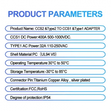 Адаптер-перехідник для заряджання електромобілів CCS2 – CCS1 (AC+DC) Адаптер-перехідник для заряджання електромобілів CCS2 – CCS1 (AC+DC) для електромобілів з гніздом для заряджання CCS1, для заряджання від зарядних станцій CCS2 (швидке заряджання постійним струмом) та Type 2 (повільне заряджання змінним струмом), пиловологозахист IP54, максимальна потужність: 250 кВт (DC) та 8 кВт (AC), кнопка-перемикач між заряджанням постійним і змінним струмом, бокс для транспортування і зберігання, Київ, Киев