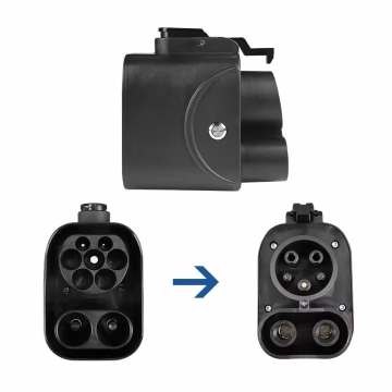 Адаптер-перехідник для заряджання електромобілів CCS2 – CCS1 (DC) Адаптер-перехідник для заряджання електромобілів CCS2 – CCS1 (DC), для автомобілів з гніздом для заряджання CCS1, для заряджання від зарядних станцій стандарта CCS2 (швидке заряджання постійним струмом), 250 Вт, UL94 V-0, IP54, Київ, Киев