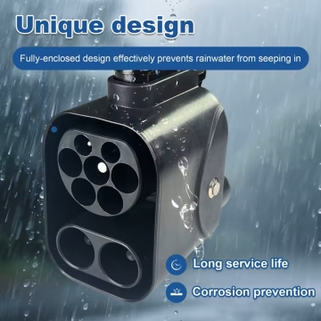 Адаптер-перехідник для заряджання електромобілів CCS2 – CCS1 (DC) Адаптер-перехідник для заряджання електромобілів CCS2 – CCS1 (DC), для автомобілів з гніздом для заряджання CCS1, для заряджання від зарядних станцій стандарта CCS2 (швидке заряджання постійним струмом), 250 Вт, UL94 V-0, IP54, Київ, Киев