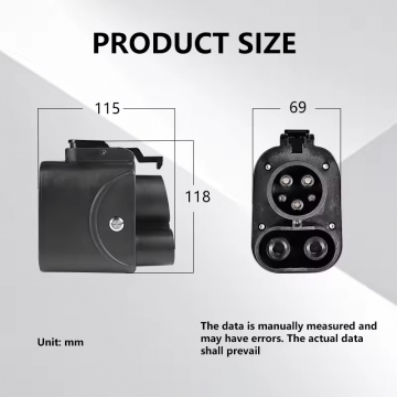 Адаптер-перехідник для заряджання електромобілів CCS2 – CCS1 (DC) Адаптер-перехідник для заряджання електромобілів CCS2 – CCS1 (DC), для автомобілів з гніздом для заряджання CCS1, для заряджання від зарядних станцій стандарта CCS2 (швидке заряджання постійним струмом), 250 Вт, UL94 V-0, IP54, Київ, Киев