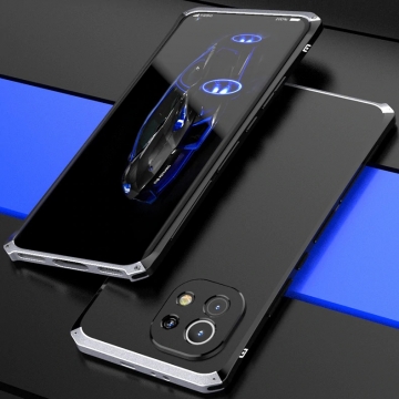 Чехол Element Case Solace (Element Box) для смартфона Xiaomi Mi 11, противоударный бампер, корпус из поликарбоната, алюминиевые накладки, бампер состоит из трёх частей, скрученных четырьмя винтиками, в комплект входит отвёртка и 2 запасных винтика, резиновые прокладки на внутренней поверхности рамы для защиты корпуса смартфона, встроенные кнопки регулировки громкости, двойное отверстие для крепления ремешка, фабричная упаковка, Киев, Київ