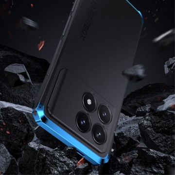 Чехол Element Case Solace (Element Box) для смартфона Xiaomi Poco F6 Pro / Xiaomi Redmi K70 / Xiaomi Redmi K70 Pro, противоударный бампер, корпус из поликарбоната, алюминиевые накладки, бампер состоит из трёх частей, скрученных четырьмя винтиками, в комплект входит отвёртка и 2 запасных винтика, резиновые прокладки на внутренней поверхности рамы для защиты корпуса смартфона, встроенные кнопки регулировки громкости, двойное отверстие для крепления ремешка, фабричная упаковка, Киев, Київ