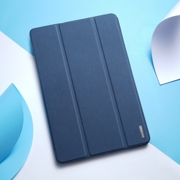 Чохол-книжка Dux Ducis (серія Domo) для Xiaomi Pad 6 / Xiaomi Pad 6 Pro, горизонтальний фліп, штучна шкіра, термополіуретан, ПВХ, мікрофайбер, захист кутів планшета «повітряними подушками», магнітне тримання чохла в закритому стані, смарт-чохол (екран вмикається при відкритті чохла і вимикається при закритті), 2 режими складання чохла, відділення для зберігання стилуса, металевий шильд «Dux Ducis» на лицьовому боці, чорний, синій, рожевий, Київ, Киев