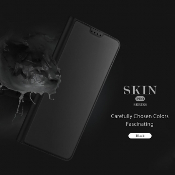 Чехол-книжка Dux Ducis Skin Pro для смартфона Redmi Note 13 Pro 5G / Xiaomi Poco X6, горизонтальный флип, искусственная кожа, накладка из термополиуретана, встроенные магниты для фиксации чехла в закрытом и открытом состоянии, отделение для платёжных карт / визиток, возможность трансформации чехла в подставку для просмотра видео, чёрный, синий, золотой, розовый, Киев, Київ