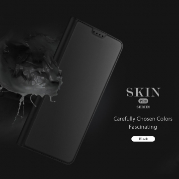 Чехол-книжка Dux Ducis Skin Pro для смартфона Xiaomi 14, горизонтальный флип, искусственная кожа, накладка из термополиуретана, встроенные магниты для фиксации чехла в закрытом и открытом состоянии, отделение для платёжных карт / визиток, возможность трансформации чехла в подставку для просмотра видео, чёрный, синий, золотой, розовый, Киев, Київ