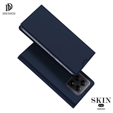 Чехол-книжка Dux Ducis Skin Pro для смартфона Xiaomi 14T, горизонтальный флип, искусственная кожа, накладка из термополиуретана, встроенные магниты для фиксации чехла в закрытом и открытом состоянии, отделение для платёжных карт / визиток, возможность трансформации чехла в подставку для просмотра видео, чёрный, синий, золотой, розовый, Киев, Київ