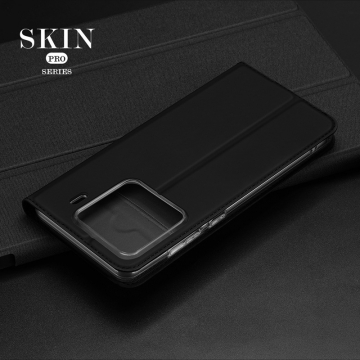 Чехол-книжка Dux Ducis Skin Pro для смартфона Xiaomi 15 Pro, горизонтальный флип, искусственная кожа, накладка из термополиуретана, встроенные магниты для фиксации чехла в закрытом и открытом состоянии, отделение для платёжных карт / визиток, возможность трансформации чехла в подставку для просмотра видео, чёрный, синий, золотой, розовый, Киев, Київ