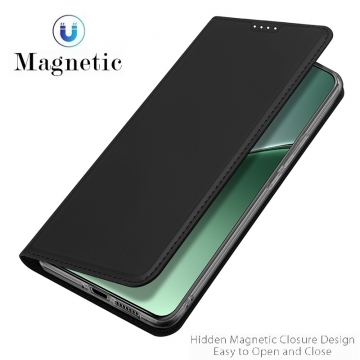 Чехол-книжка Dux Ducis Skin Pro для смартфона Xiaomi 15 Pro, горизонтальный флип, искусственная кожа, накладка из термополиуретана, встроенные магниты для фиксации чехла в закрытом и открытом состоянии, отделение для платёжных карт / визиток, возможность трансформации чехла в подставку для просмотра видео, чёрный, синий, золотой, розовый, Киев, Київ