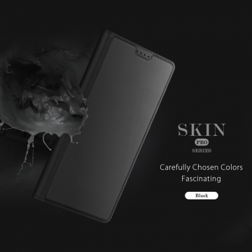 Чехол-книжка Dux Ducis Skin Pro для смартфона Xiaomi 15 Pro, горизонтальный флип, искусственная кожа, накладка из термополиуретана, встроенные магниты для фиксации чехла в закрытом и открытом состоянии, отделение для платёжных карт / визиток, возможность трансформации чехла в подставку для просмотра видео, чёрный, синий, золотой, розовый, Киев, Київ