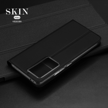 Чехол-книжка Dux Ducis Skin Pro для смартфона Xiaomi Poco F5 Pro / Xiaomi Redmi K60 / Xiaomi Redmi K60 Pro, горизонтальный флип, искусственная кожа, накладка из термополиуретана, встроенные магниты для фиксации чехла в закрытом и открытом состоянии, отделение для платёжных карт / визиток, возможность трансформации чехла в подставку для просмотра видео, чёрный, синий, золотой, розовый, Киев, Київ