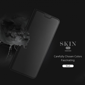 Чехол-книжка Dux Ducis Skin Pro для смартфона Xiaomi Poco F5 Pro / Xiaomi Redmi K60 / Xiaomi Redmi K60 Pro, горизонтальный флип, искусственная кожа, накладка из термополиуретана, встроенные магниты для фиксации чехла в закрытом и открытом состоянии, отделение для платёжных карт / визиток, возможность трансформации чехла в подставку для просмотра видео, чёрный, синий, золотой, розовый, Киев, Київ