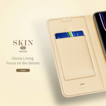 Чехол-книжка Dux Ducis Skin Pro для смартфона Xiaomi Poco F5 Pro / Xiaomi Redmi K60 / Xiaomi Redmi K60 Pro, горизонтальный флип, искусственная кожа, накладка из термополиуретана, встроенные магниты для фиксации чехла в закрытом и открытом состоянии, отделение для платёжных карт / визиток, возможность трансформации чехла в подставку для просмотра видео, чёрный, синий, золотой, розовый, Киев, Київ