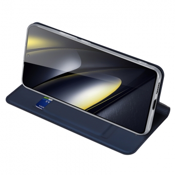 Чохол-книжка Dux Ducis (серія Skin Pro) для Xiaomi Poco F6 / Xiaomi Redmi Turbo 3 Чехол-книжка Dux Ducis Skin Pro для смартфона Xiaomi Poco F6 / Xiaomi Redmi Turbo 3, горизонтальный флип, искусственная кожа, накладка из термополиуретана, встроенные магниты для фиксации чехла в закрытом и открытом состоянии, отделение для платёжных карт / визиток, возможность трансформации чехла в подставку для просмотра видео, чёрный, синий, золотой, розовый, Киев, Київ