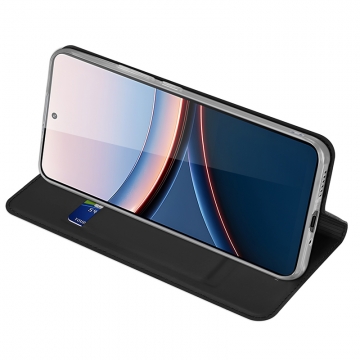 Чехол-книжка Dux Ducis Skin Pro для смартфона Xiaomi Poco F7 Ultra / Xiaomi Redmi K80 Pro, горизонтальный флип, искусственная кожа, накладка из термополиуретана, встроенные магниты для фиксации чехла в закрытом и открытом состоянии, отделение для платёжных карт / визиток, возможность трансформации чехла в подставку для просмотра видео, чёрный, синий, золотой, розовый, Киев, Київ