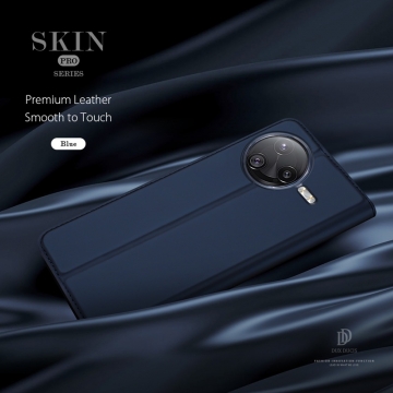 Чехол-книжка Dux Ducis Skin Pro для смартфона Xiaomi Poco F7 Ultra / Xiaomi Redmi K80 Pro, горизонтальный флип, искусственная кожа, накладка из термополиуретана, встроенные магниты для фиксации чехла в закрытом и открытом состоянии, отделение для платёжных карт / визиток, возможность трансформации чехла в подставку для просмотра видео, чёрный, синий, золотой, розовый, Киев, Київ