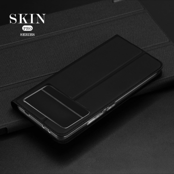 Чехол-книжка Dux Ducis Skin Pro для смартфона Xiaomi Poco X6 Pro / Xiaomi Redmi K70E, горизонтальный флип, искусственная кожа, накладка из термополиуретана, встроенные магниты для фиксации чехла в закрытом и открытом состоянии, отделение для платёжных карт / визиток, возможность трансформации чехла в подставку для просмотра видео, чёрный, синий, золотой, розовый, Киев, Київ