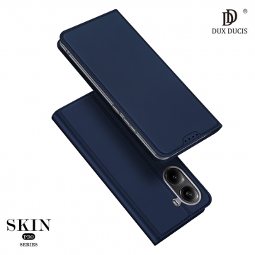 Чехол-книжка Dux Ducis Skin Pro для смартфона Xiaomi Poco X7 Pro / Xiaomi Redmi Turbo 4, горизонтальный флип, искусственная кожа, накладка из термополиуретана, встроенные магниты для фиксации чехла в закрытом и открытом состоянии, отделение для платёжных карт / визиток, возможность трансформации чехла в подставку для просмотра видео, чёрный, синий, золотой, розовый, Киев, Київ