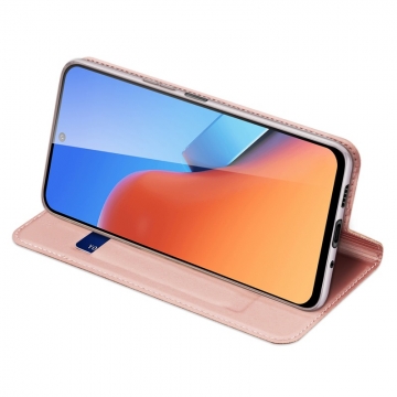 Чехол-книжка Dux Ducis Skin Pro для смартфона Xiaomi Redmi 12 / Xiaomi Redmi Note 12R, горизонтальный флип, искусственная кожа, накладка из термополиуретана, встроенные магниты для фиксации чехла в закрытом и открытом состоянии, отделение для платёжных карт / визиток, возможность трансформации чехла в подставку для просмотра видео, чёрный, синий, золотой, розовый, Киев, Київ