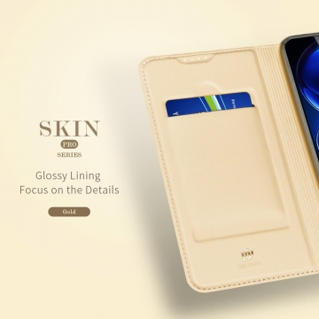 Чехол-книжка Dux Ducis Skin Pro для смартфона Xiaomi Redmi Note 12 Pro+ 5G, Xiaomi Redmi Note 12 Pro Plus 5G, горизонтальный флип, искусственная кожа, накладка из термополиуретана, встроенные магниты для фиксации чехла в закрытом и открытом состоянии, отделение для платёжных карт / визиток, возможность трансформации чехла в подставку для просмотра видео, чёрный, синий, золотой, розовый, Киев, Київ