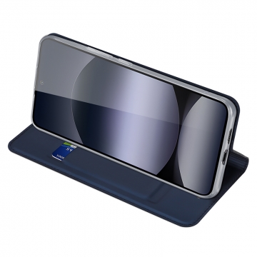 Чехол-книжка Dux Ducis Skin Pro для смартфона Xiaomi Redmi Note 14 4G, горизонтальный флип, искусственная кожа, накладка из термополиуретана, встроенные магниты для фиксации чехла в закрытом и открытом состоянии, отделение для платёжных карт / визиток, возможность трансформации чехла в подставку для просмотра видео, чёрный, синий, золотой, розовый, Киев, Київ