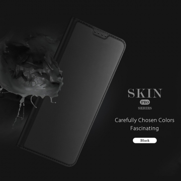 Чехол-книжка Dux Ducis Skin Pro для смартфона Xiaomi Redmi Note 14 Pro 4G, горизонтальный флип, искусственная кожа, накладка из термополиуретана, встроенные магниты для фиксации чехла в закрытом и открытом состоянии, отделение для платёжных карт / визиток, возможность трансформации чехла в подставку для просмотра видео, чёрный, синий, золотой, розовый, Киев, Київ