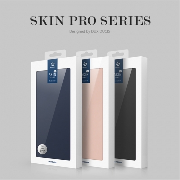 Чехол-книжка Dux Ducis Skin Pro для смартфона Xiaomi Redmi Note 14 Pro 4G, горизонтальный флип, искусственная кожа, накладка из термополиуретана, встроенные магниты для фиксации чехла в закрытом и открытом состоянии, отделение для платёжных карт / визиток, возможность трансформации чехла в подставку для просмотра видео, чёрный, синий, золотой, розовый, Киев, Київ