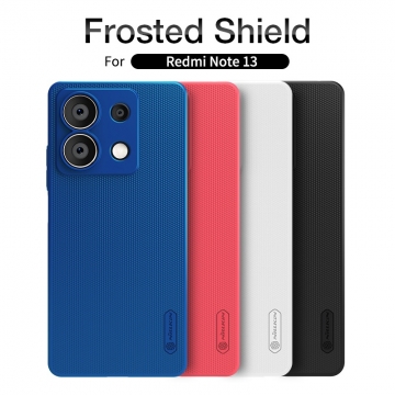 Чохол-накладка Nillkin Super Frosted Shield для Xiaomi Redmi Note 13 5G Чехол-накладка Nillkin Super Frosted Shield для смартфона Xiaomi Redmi Note 13 5G, противоударный бампер, рифлёный пластик, накладки на кнопки регулировки громкости, чёрный, белый, золотой, красный, сапфирово-синий (Sapphire Blue), сине-зелёный (Peacock Blue), подставка для просмотра видео, Киів, Киев