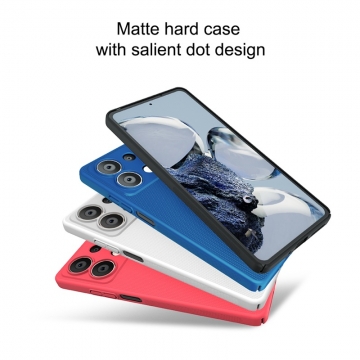 Чохол-накладка Nillkin Super Frosted Shield для Xiaomi Redmi Note 13 5G Чехол-накладка Nillkin Super Frosted Shield для смартфона Xiaomi Redmi Note 13 5G, противоударный бампер, рифлёный пластик, накладки на кнопки регулировки громкости, чёрный, белый, золотой, красный, сапфирово-синий (Sapphire Blue), сине-зелёный (Peacock Blue), подставка для просмотра видео, Киів, Киев