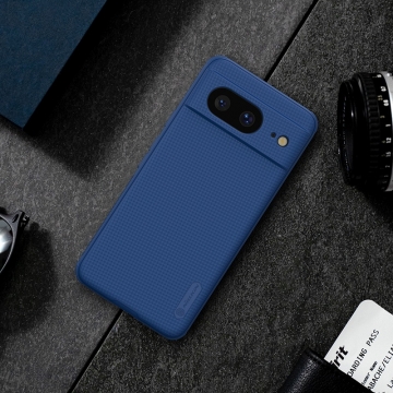 Чохол-накладка Nillkin Super Frosted Shield Pro для смартфона Google Pixel 8, задня панель з полікарбоната + рама з термополіуретана, поєднання жорсткості з гнучкістю, додатковий захист кутів смартфона кутовими бамперами, накладки на кнопки живлення й регулювання гучності, чорний, синій, зелений, червоний, Київ, Киев