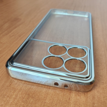 Чохол-накладка з кольоровим покриттям для Xiaomi Poco F6 Pro / Xiaomi Redmi K70 / Xiaomi Redmi K70 Pro Чохол-накладка з кольоровим покриттям для Xiaomi Poco F6 Pro / Xiaomi Redmi K70 / Xiaomi Redmi K70 Pro, прозорий термополіуретан, виділені кольором рама і блок камер, додатковий захист кутів смартфона «повітряними подушками», накладка на кнопки регулювання гучності, Київ, Киев