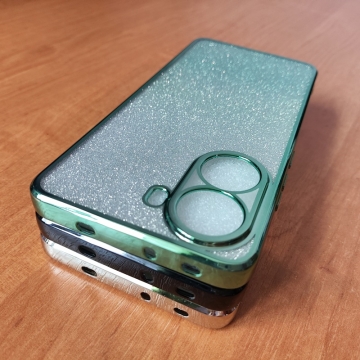 Чохол-накладка з кольоровим покриттям для смартфона Xiaomi Poco X7 Pro / Xiaomi Redmi Turbo 4, прозорий термополіуретан, виділені кольором рама і блок камер, знімна підкладка для зміни кольору задньої панелі, додатковий захист кутів смартфона «повітряними подушками», накладка на кнопки регулювання гучності, Київ, Киев