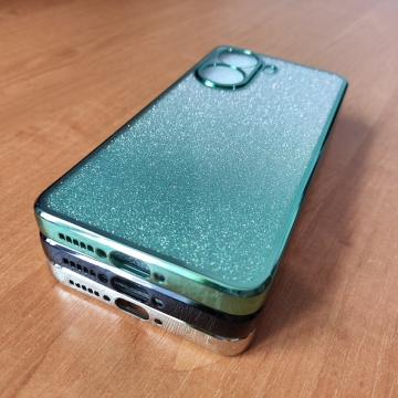 Чохол-накладка з кольоровим покриттям для смартфона Xiaomi Poco X7 Pro / Xiaomi Redmi Turbo 4, прозорий термополіуретан, виділені кольором рама і блок камер, знімна підкладка для зміни кольору задньої панелі, додатковий захист кутів смартфона «повітряними подушками», накладка на кнопки регулювання гучності, Київ, Киев