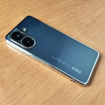 Чохол-накладка з кольоровим покриттям для смартфона Xiaomi Poco X7 Pro / Xiaomi Redmi Turbo 4, прозорий термополіуретан, виділені кольором рама і блок камер, знімна підкладка для зміни кольору задньої панелі, додатковий захист кутів смартфона «повітряними подушками», накладка на кнопки регулювання гучності, Київ, Киев