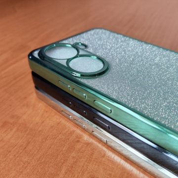 Чохол-накладка з кольоровим покриттям для смартфона Xiaomi Poco X7 Pro / Xiaomi Redmi Turbo 4, прозорий термополіуретан, виділені кольором рама і блок камер, знімна підкладка для зміни кольору задньої панелі, додатковий захист кутів смартфона «повітряними подушками», накладка на кнопки регулювання гучності, Київ, Киев