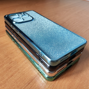 Чохол-накладка з кольоровим покриттям для Xiaomi Redmi Note 14 4G Чохол-накладка з кольоровим покриттям для Xiaomi Redmi Note 14 4G, прозорий термополіуретан, виділені кольором рама і блок камер, знімна підкладка для зміни кольору задньої панелі, додатковий захист кутів смартфона «повітряними подушками», накладка на кнопки регулювання гучності, Київ, Киев