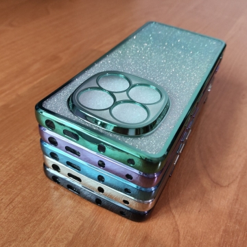 Чохол-накладка з кольоровим покриттям для смартфона Xiaomi Redmi Note 14 Pro 4G, прозорий термополіуретан, виділені кольором рама і блок камер, знімна підкладка для зміни кольору задньої панелі, додатковий захист кутів смартфона «повітряними подушками», накладка на кнопки регулювання гучності, Київ, Киев