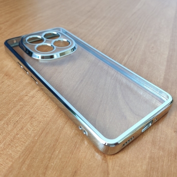 Чохол-накладка з кольоровим покриттям для Xiaomi Redmi Note 14 Pro+ 5G, Xiaomi Redmi Note 14 Pro Plus 5G, прозорий термополіуретан, виділені кольором рама і блок камер, додатковий захист кутів смартфона «повітряними подушками», накладка на кнопки регулювання гучності, Київ, Киев