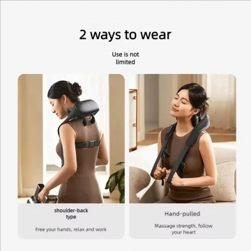 Масажер для плечей і шиї Xiaomi Mijia Smart Shoulder and Neck Massager Масажер для плечей і шиї Xiaomi Mijia Smart Shoulder and Neck Massager, MJJJAMY01YMYY, імітує рухи рук професійного масажиста, 2 пари масажних головок, 9 режимів масажу (6 передвстановлених + 3 користувацьких), функція підігріву (режим гарячого SPA-компреса) з двома рівнями інтенсивності, Mi Home («материковий Китай»), 2 способи фіксації масажера, акумулятор 2400 мА/г, одного заряда вистачає до 90 хвилин роботи, USB Type-C, Київ, Киев