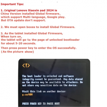 Планшетний комп’ютер Lenovo Xiaoxin Pad 2024 (8 + 128 Гб) Планшетний комп’ютер Lenovo Xiaoxin Pad 2024 (8 + 128 Гб), металевий корпус, Snapdragon 685, 8 Гб RAM + 128 Гб ROM, екран 11'' IPS 1920 * 1200, 90 Гц, основна камера 8 МП, селфі камера 8 МП, акумулятор 7040 мА/г, 20 Вт, Wi-Fi, Bluetooth 5.1, GPS, OTG, USB Type-C, стереодинаміки, 3,5 мм аудіоджек, ZUI 15, Android 13, УКРАЇНСЬКА МОВА, GOOGLE PLAY, Київ, Киев