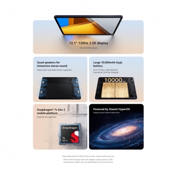 Планшетний комп'ютер Xiaomi Poco Pad (8 + 256 Гб, Global Version