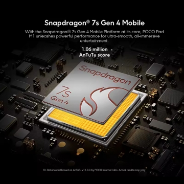 Планшетний комп'ютер Xiaomi Poco Pad M1 (8 + 256 Гб, Global Version), 2509ARPBDG, металевий корпус, Snapdragon 7S Gen 4, 8 Гб RAM + 256 Гб ROM, екран 12,1'' IPS 2560 * 1600, 120 Гц, основна камера: 8 МП, селфі камера 8 МП, акумулятор 12000 мА/г, 33 Вт, Wi-Fi, Bluetooth 5.4, AptX HD / AptX Adaptive / AAC / SBC / LDAC, OTG, Hi-Res Audio, Dolby Atmos, USB Type-C, чотири стереодинаміка, 3,5 мм аудіоджек, HyperOS 2, Android 15, УКРАЇНСЬКА МОВА, GOOGLE PLAY, Київ, Киев