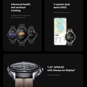 Смарт-годинник Watch 2 Pro (Bluetooth Global Version) Смарт-годинник Watch 2 Pro (Bluetooth Global Version), M2233W1, без підтримки SIM-карти, корпус з нержавіючої сталі, захист від води 5 АТМ, Qualcomm Snapdragon W5+ Gen 1, оперативна пам’ять: 2 Гб, постійна пам’ять: 32 Гб, екран 1,43'' AMOLED, 466 * 466, Wi-Fi, Bluetooth 5.2, GPS, крокомір, 200+ сторонніх застосунків, 150+ споривних режимів, підтримка Bluetooth-дзвінків, Mi Fitness, Strava, Suunto, акумулятор 495 мА/г, Google Wear OS 4.0, Київ, Киев