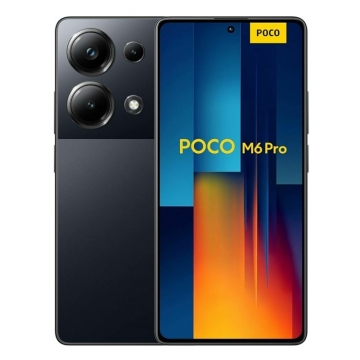 Смартфон Xiaomi Poco M6 Pro NFC (12 + 512 Гб, Global Version), 2 SIM-карти, 4G LTE, Helio G99 Ultra, 12 Гб RAM + 512 Гб ROM, екран 6,67'' Flow AMOLED 2400 * 1080, 120 Гц, 3 основні камери 64 МП + 8 МП + 2 МП, селфі камера 16 МП, акумулятор 5000 мА/г, 67 Вт, сканер відбитків пальців, Wi-Fi, Bluetooth 5.2, GPS, NFC, Google Pay, OTG, USB Type-C, MIUI 14, Android 13, УКРАЇНСЬКА МОВА, GOOGLE PLAY, Київ, Киев