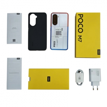 Смартфон Xiaomi Poco M7 NFC (8 + 256 Гб, Global Version) Смартфон Xiaomi Poco M7 NFC (8 + 256 Гб, Global Version), 2 SIM-карти, 4G LTE, Snapdragon 685, 8 Гб RAM + 256 Гб ROM, екран 6,9'' IPS LCD FHD+, 144 Гц, 2 основні камери 50 МП, акумулятор 7000 мА/г, 33 Вт, реверсивна OTG зарядка 18 Вт, сканер відбитків пальців, Wi-Fi, Bluetooth 5.0, GPS, NFC / Google Pay, OTG, USB Type-C, HyperOS, Android 15, УКРАЇНСЬКА МОВА, GOOGLE PLAY, Київ, Киев