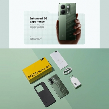 Смартфон Xiaomi Poco M7 Pro 5G NFC (12 + 512 Гб, Global Version)	, 2409FPCC4G, 2 SIM-карти, Dimensity 7025-Ultra, 12 Гб RAM + 512 Гб ROM, екран 6,67'' AMOLED 2400 * 1080, 120 Гц, камера 50 МП, Sony IMX882, акумулятор 5110 мА/г, 45 Вт, сканер відбитків пальців, Wi-Fi, Bluetooth 5.3, GPS, NFC / Google Pay, OTG, USB Type-C, стереодинаміки, Dolby Atmos, 3,5 мм аудіоджек, HyperOS, Android 14, УКРАЇНСЬКА МОВА, GOOGLE PLAY, Київ, Киев