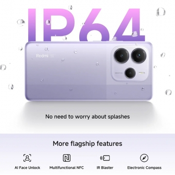 Смартфон Xiaomi Redmi Note 14 5G NFC (8 + 256 Гб, Global Version), IP64, 2 SIM-карти, Dimensity 7025-Ultra, 8 Гб RAM + 256 Гб ROM, екран 6,67'' 2400 * 1080, 120 Гц, 3 основні камери 108 МП + 8 МП + 2 МП, селфі камера 20 МП, акумулятор 5110 мА/г, 45 Вт, стереодинаміки, сканер відбитків пальців, Wi-Fi, Bluetooth 5.3, GPS, NFC / Google Pay, OTG, ІЧ порт, USB Type-C, HyperOS, Android 14, УКРАЇНСЬКА МОВА, GOOGLE PLAY, Київ, Киев