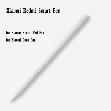 Стилус Redmi Smart Pen для планшетного комп’ютера Xiaomi Redmi Pad Pro та Xiaomi Poco Pad, 24048MP07G, пластик, чутливість до тиску: 4096 рівнів, частота дискретизації сенсора: 240 Гц, Bluetooth 5.1, 2 функціональні кнопки, USB Type-C, до 12 годин роботи від повного заряду, Київ, Киев