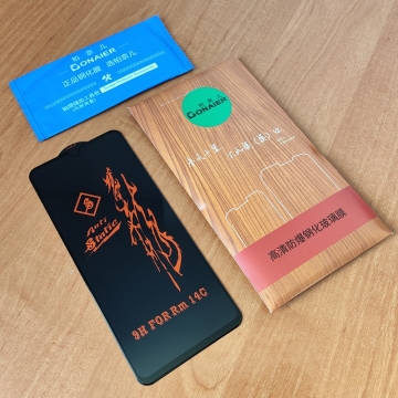 Захисне скло Bonaier (3D Full Glue) для смартфона Xiaomi Redmi 14C / Xiaomi Poco C75, повноекранне скло, закриває екран смартфона повністю, броньоване скло, клеїться до екрану смартфона всією поверхнею, 9H, не впливає на чутливість сенсора, не спотворює кольори, антивідблискове покриття, олеофобне покриття, скло зі скругленими краями 2.5D, 2,5D, 3D, 5D, 6D, Київ, Киев