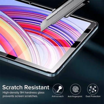 Захисне скло Glass Screen Pro+ для Xiaomi Poco Pad / Xiaomi Redmi Pad Pro Захисне скло Glass Screen Pro+ для планшетного комп'ютера Xiaomi Poco Pad / Xiaomi Redmi Pad Pro, броньоване скло, загартоване скло, товщина 0,33 мм, показник за мінералогічною шкалою твердості (шкала Мооса від 1 до 10): 9H, в 4 рази більш стійке до подряпин, ніж звичайна захисна плівка, не впливає на чутливість сенсора, не спотворює кольори, антивідблискове покриття, олеофобне покриття, Київ, Киев